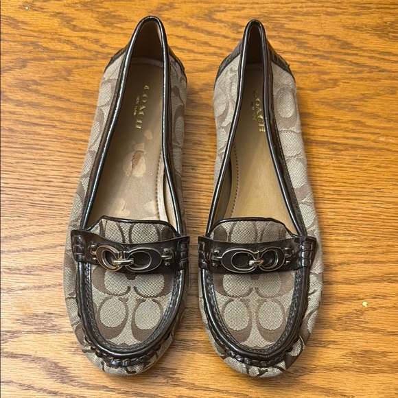 Coach Women's Brown Loafers - Picture 1 of 4